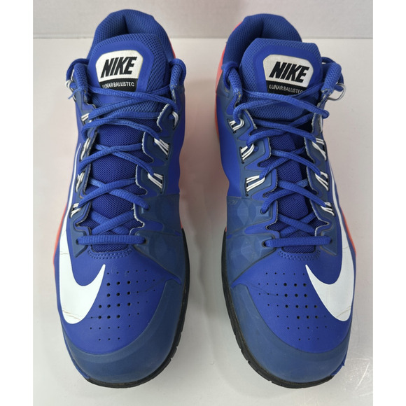 Nike Lunar Ballistec Tennis Sneakers Men's 11.5 Shoes 631653-416 Royal Blue Rafa - Picture 12 of 16